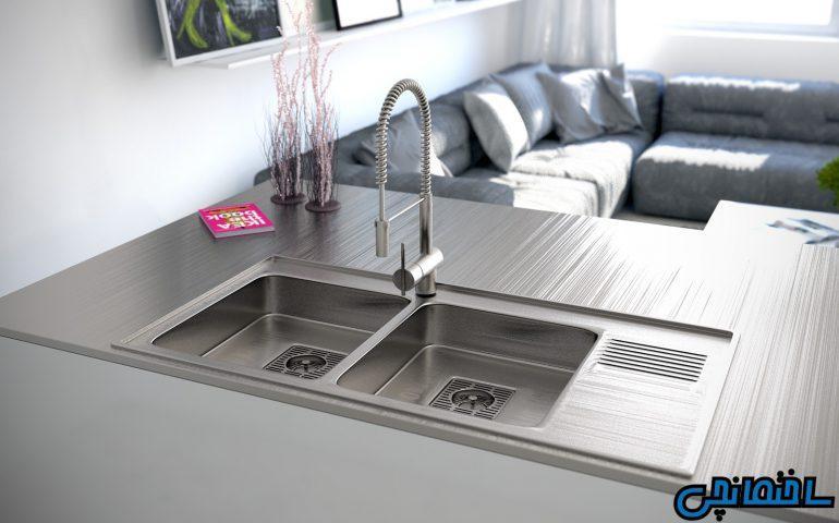 انواع سینک ظرفشویی در آشپزخانه های مدرن