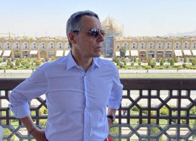 تصاویری که وزیر خارجه سوئیس از اصفهان منتشر کرد ، از مروارید خاورمیانه بازدید کردم